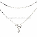 Neue Ankunft Edelstahl 16 &#39;&#39; Silber Knebelverschluss Rechteck schwimmende Charme locket Anhänger Halskette Schmuck für Männer und Frauen